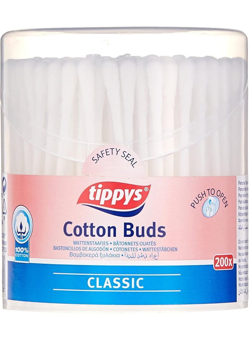 Tippys Classic Cotton Buds, 200 Pcs - Image 1